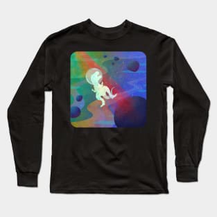 T-Rex in Space Long Sleeve T-Shirt